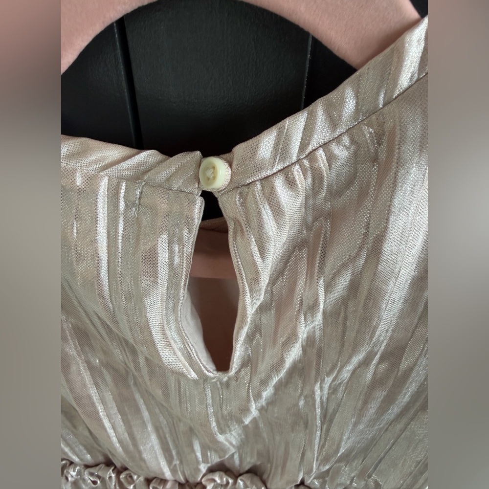 J. Crew Crewcuts | Metallic Shimmer Pink Dress | 4 - Picture 5 of 6